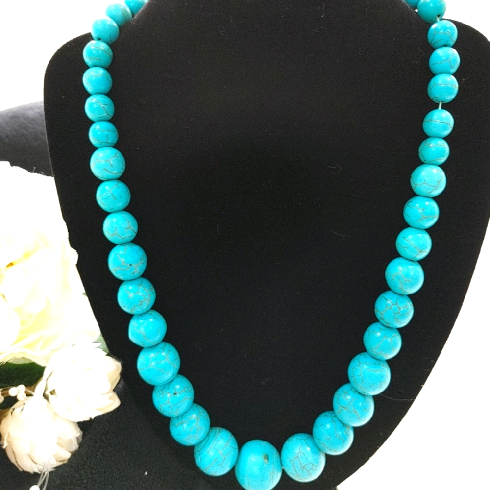Blue Howlite Necklace